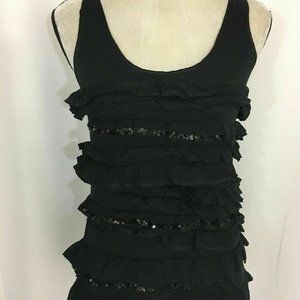 J. Crew black sparkly tank top